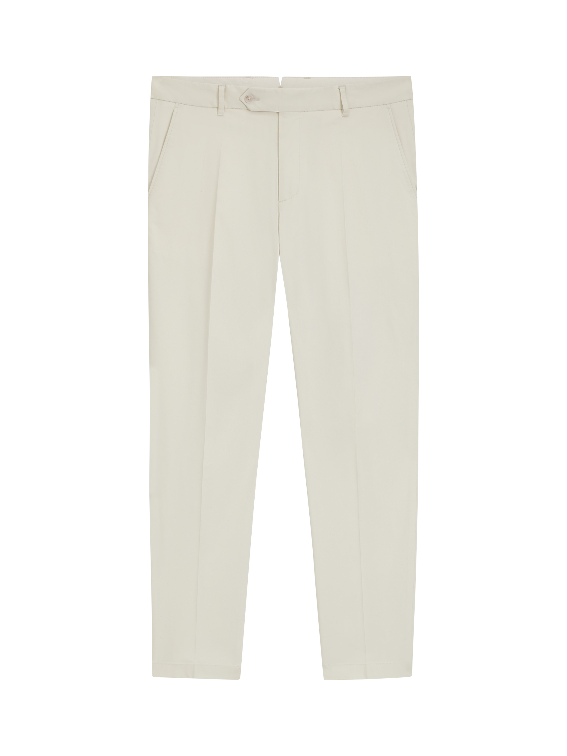 Product image 4 of 6, which shows BOSS Tapered Fit Cotton Blend Suit Trousers, White, 28R