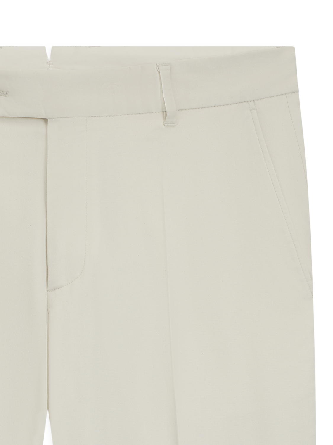 Product image 6 of 6, which shows BOSS Tapered Fit Cotton Blend Suit Trousers, White, 28R