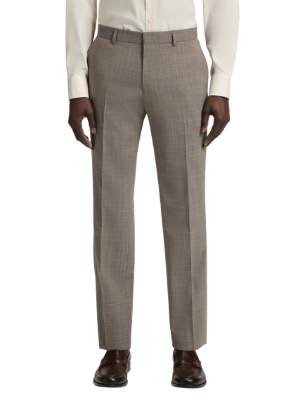 HUGO BOSS BOSS Regular Fit Suit Trousers, Dark Beige