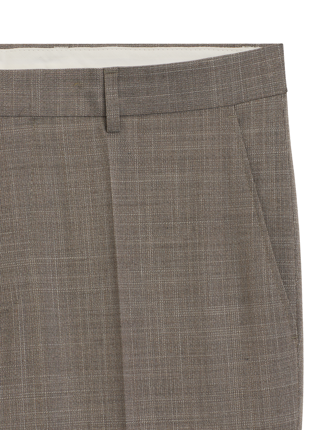 Product image 5 of 6, which shows HUGO BOSS BOSS Regular Fit Suit Trousers, Dark Beige, 32R