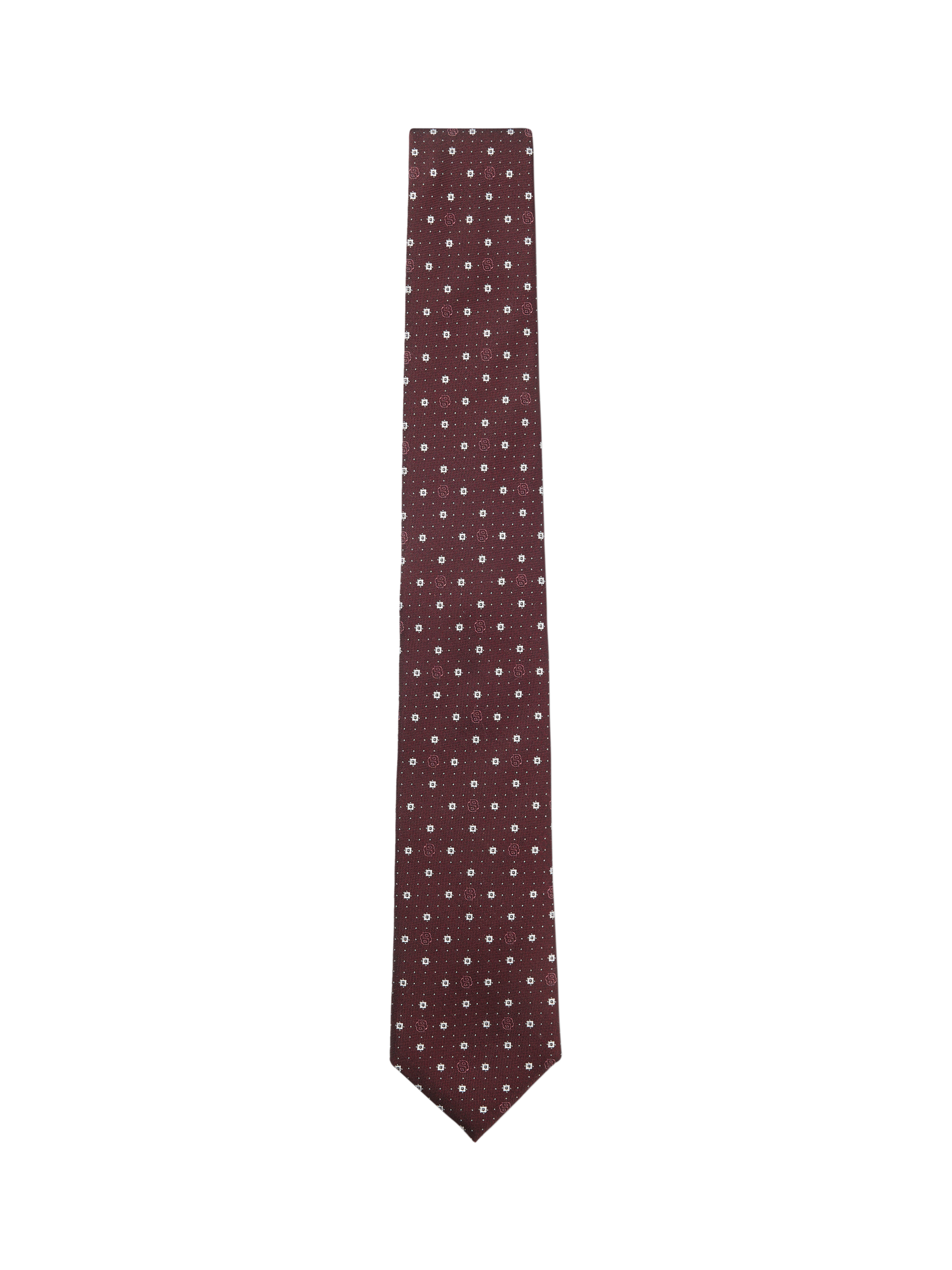 Product image 3 of 4, which shows BOSS Silk Blend Patterned Tie, Red/Multi, One Size
