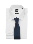 BOSS Silk Blend Tie, Dark Blue