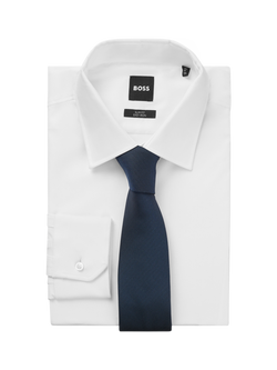 BOSS Silk Blend Tie, Dark Blue, Dark Blue