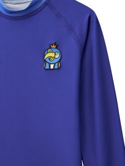 Roarsome x BUGBEE Kids' Squawk The Parrot Rash Vest, Blue - view 2, Blue