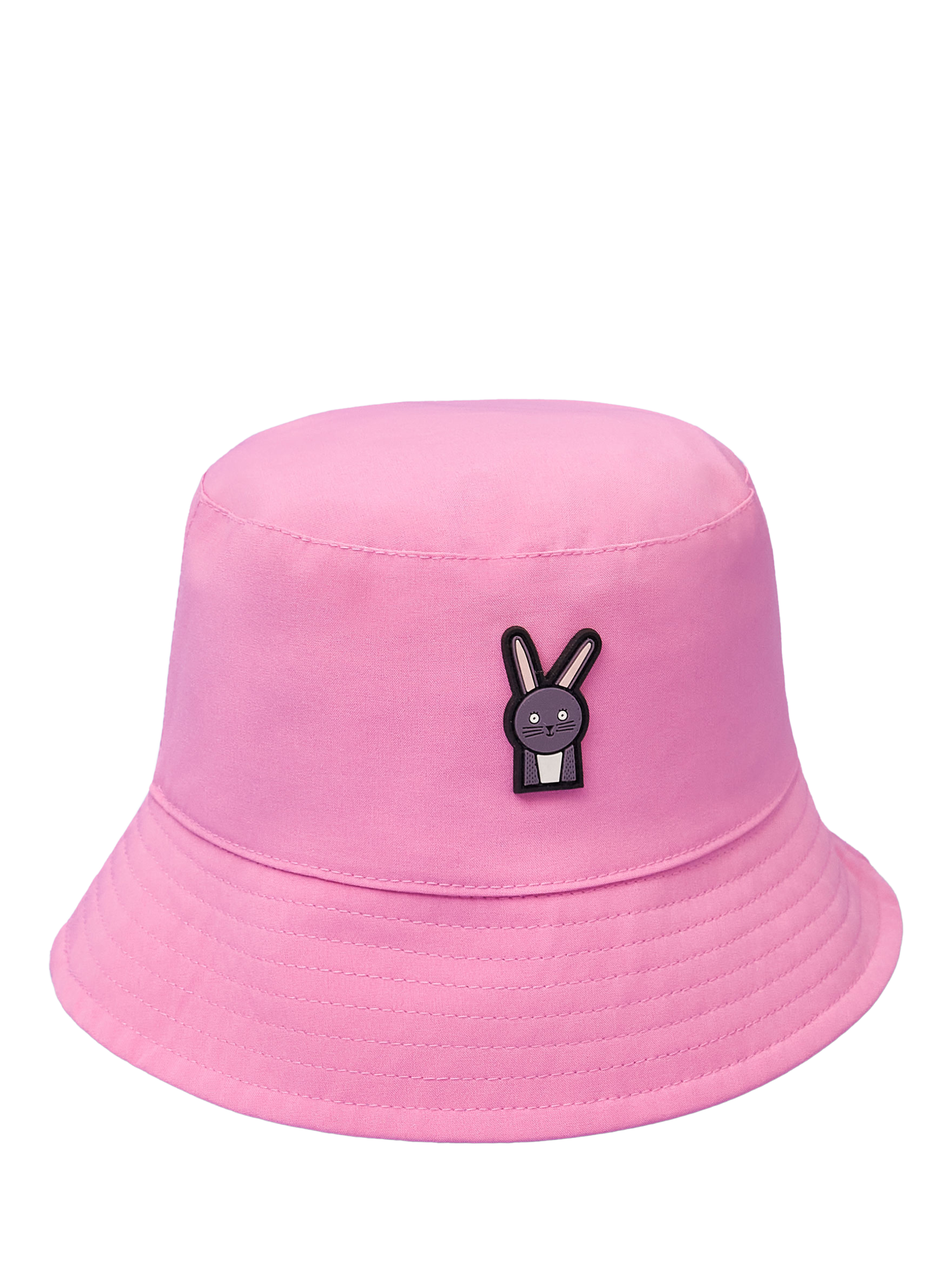 Product image 1 of 3, which shows Roarsome Kids' Hop/Sparkle Reversible Bucket Hat, Pink/Purple, 1-4 years