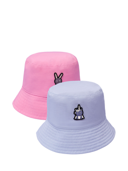 Roarsome Kids' Hop/Sparkle Reversible Bucket Hat, Pink/Purple - view 2, Pink/Purple