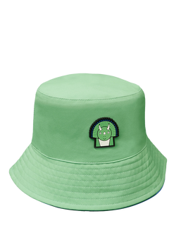 Roarsome Kids' Reef & Spike Reversible Bucket Hat, Blue/Green, Blue/Green