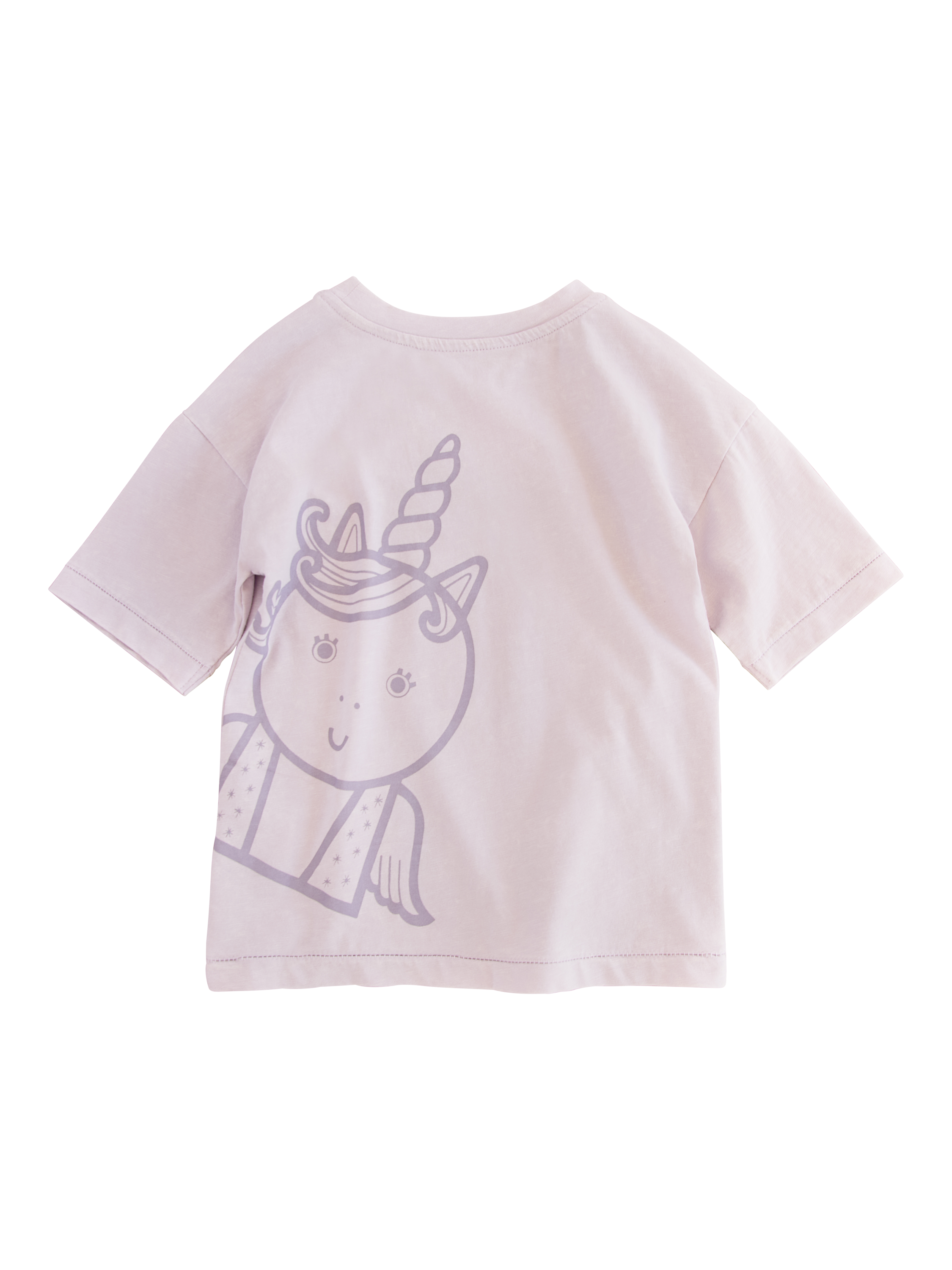 Product image 2 of 3, which shows Roarsome Kids' Sparkle Club T-Shirt, Lilac, 1-2 years