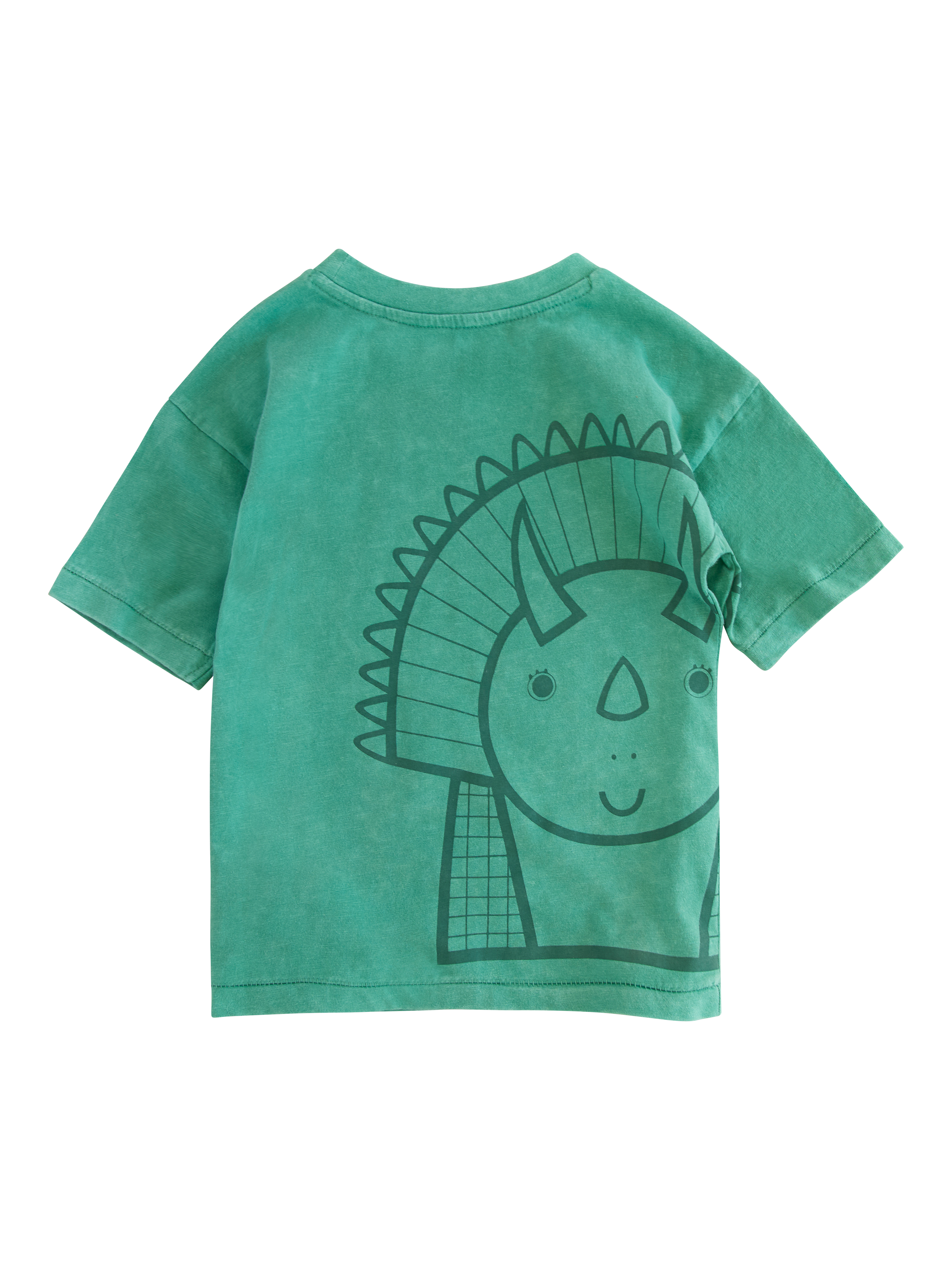 Product image 2 of 3, which shows Roarsome Kids' Spike Club T-Shirt, Green, 1-2 years