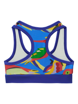 Roarsome x BUGBEE Kids' Squawk the Parrot Bikini Set, Blue Multi - view 2, Blue Multi