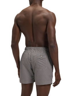 HUGO BOSS BOSS Geometric Print Swim Shorts - view 2, Black