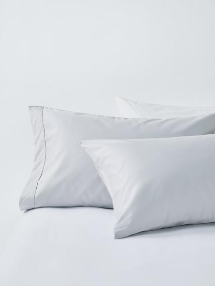 John Lewis Luxury Egyptian Cotton Sateen 600 Thread Count Bedding - view 2, Grey Mid