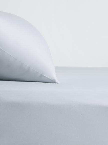 John Lewis Luxury Egyptian Cotton Sateen 600 Thread Count Deep Fitted Sheet, Grey Mid