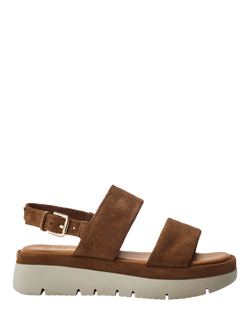 Moda in Pelle Netty Flatform Sandals, Tan, Tan