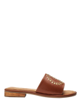 Moda in Pelle Ferula Leather Sandals, Tan