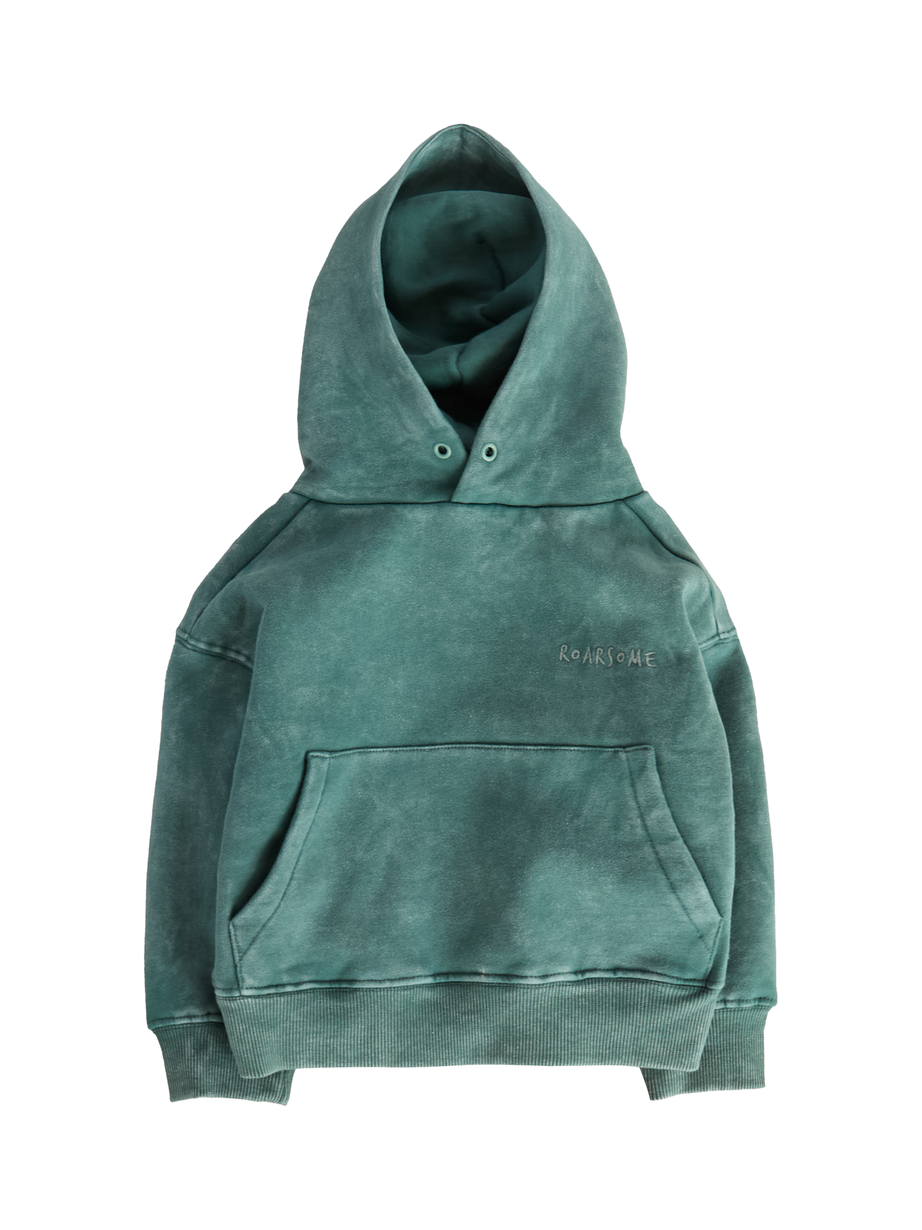 Product image 1 of 3, which shows Roarsome Kids' Forest Hoodie, Green, 1-2 years