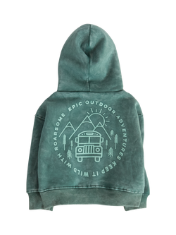 Roarsome Kids' Forest Hoodie, Green - view 2, Green