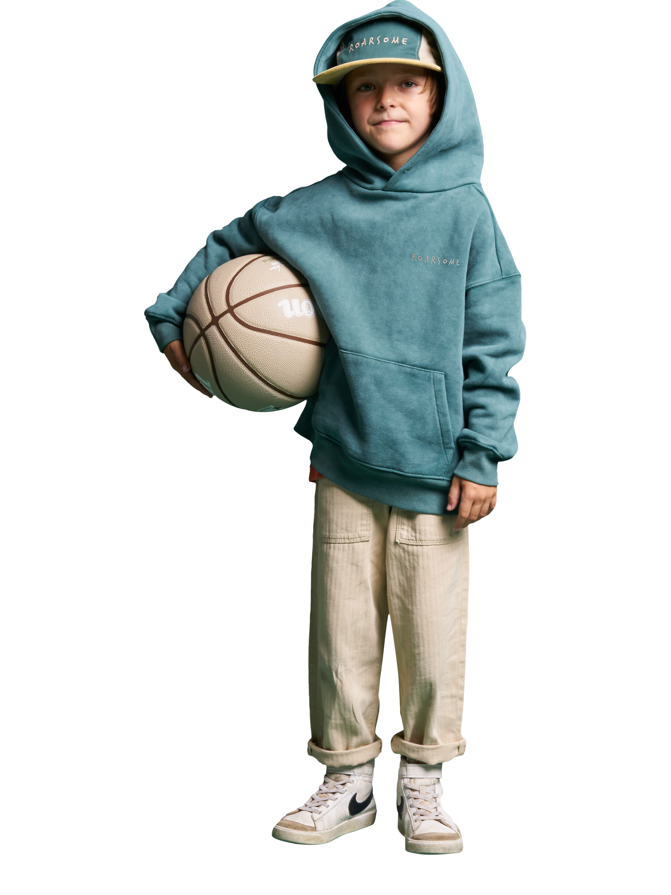 Product image 3 of 3, which shows Roarsome Kids' Forest Hoodie, Green, 1-2 years