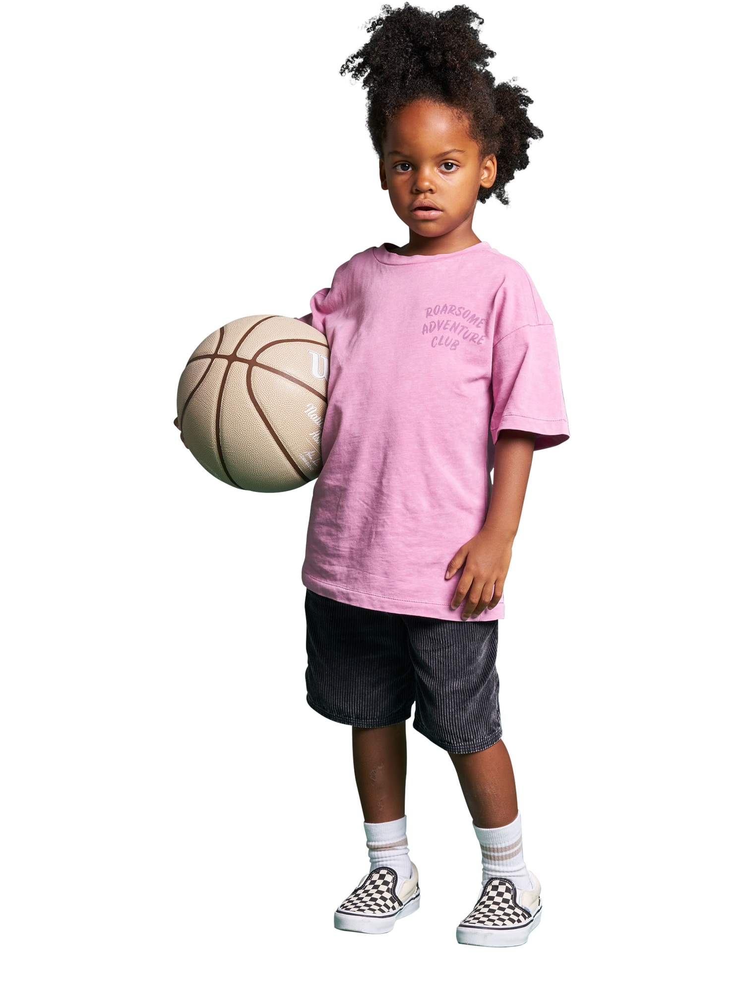 Product image 1 of 4, which shows Roarsome Kids' Hop Club T-Shirt, Pink, 1-2 years