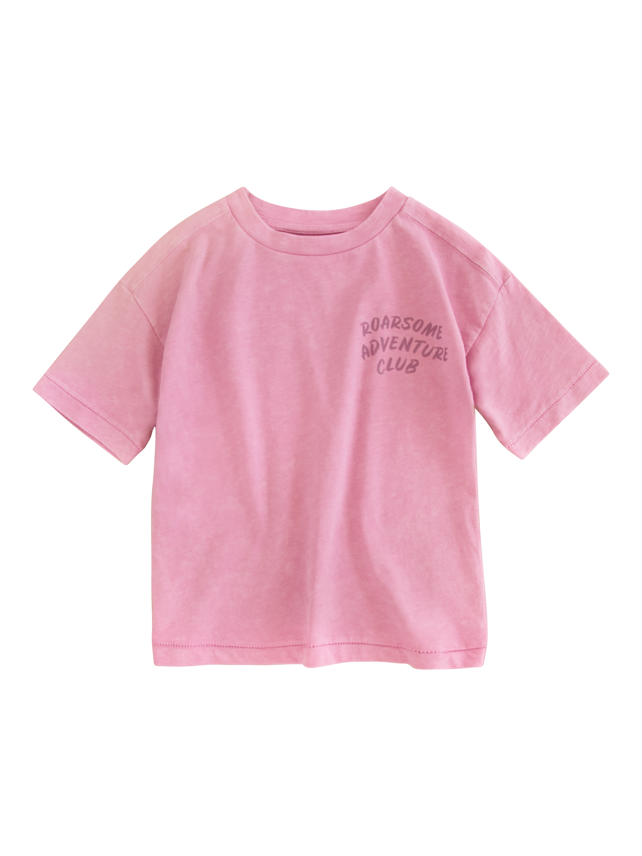 Product image 2 of 4, which shows Roarsome Kids' Hop Club T-Shirt, Pink, 1-2 years