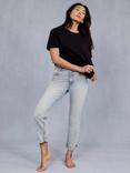 Mint Velvet Mid Rise Slim Fit Jeans, Light Indigo