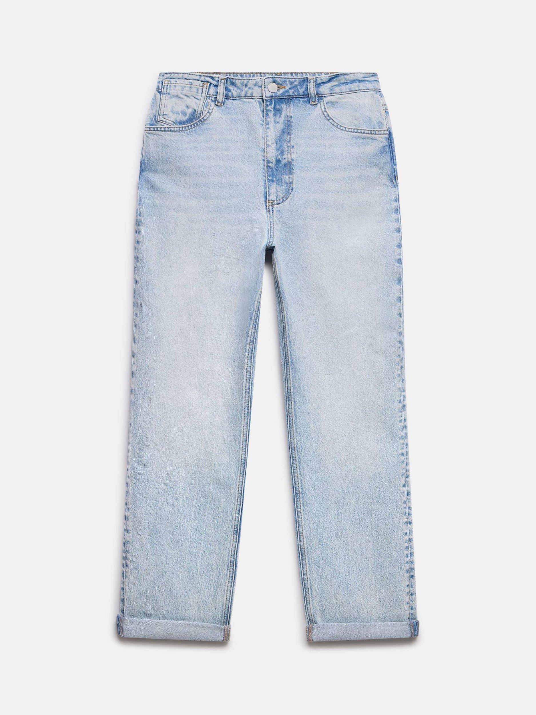 Product image 6 of 7, which shows Mint Velvet Mid Rise Slim Fit Jeans, Light Indigo, 8R