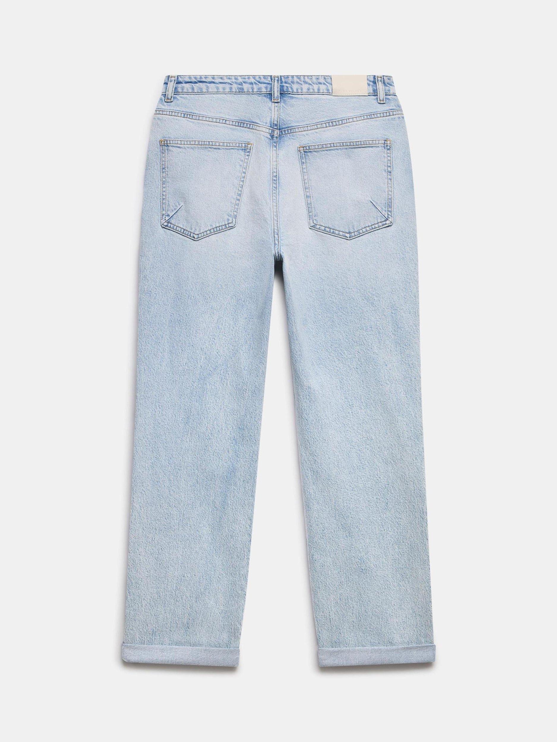 Product image 7 of 7, which shows Mint Velvet Mid Rise Slim Fit Jeans, Light Indigo, 8R