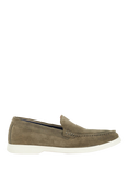 Dune London Buftonn Suede Slip-On Loafers, Khaki