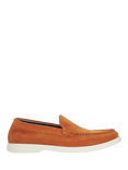 Dune London Buftonn Suede Slip-On Loafers, Orange
