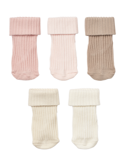 WHEAT Baby Organic Cotton Socks, Pack of 5 - view 2, 2026 Rose