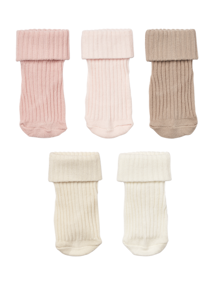 WHEAT Baby Organic Cotton Socks, Pack of 5 - view 2, 2026 Rose