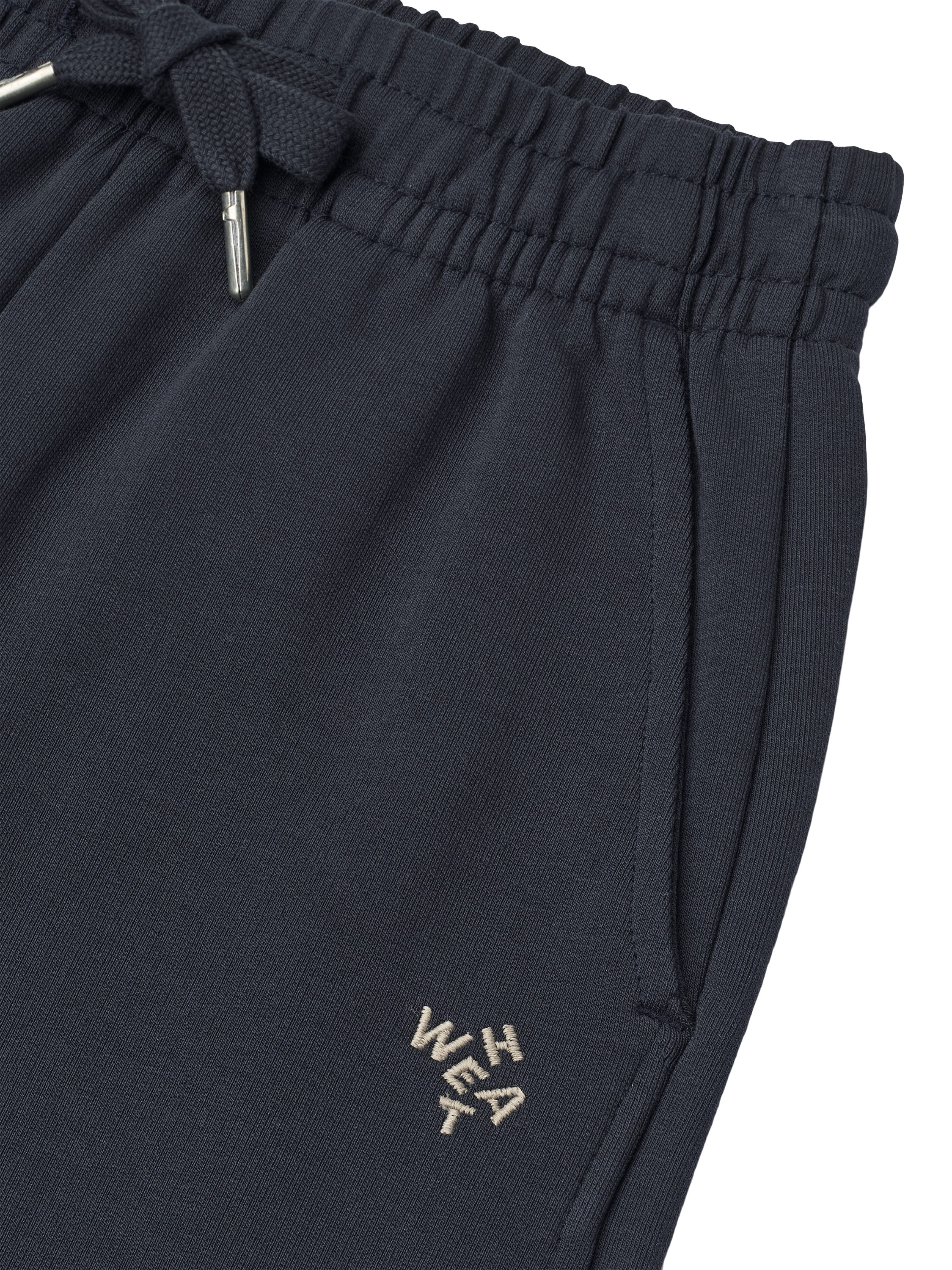 Product image 3 of 3, which shows WHEAT Baby Cruz Organic Cotton Blend Joggers, Navy, 3 years