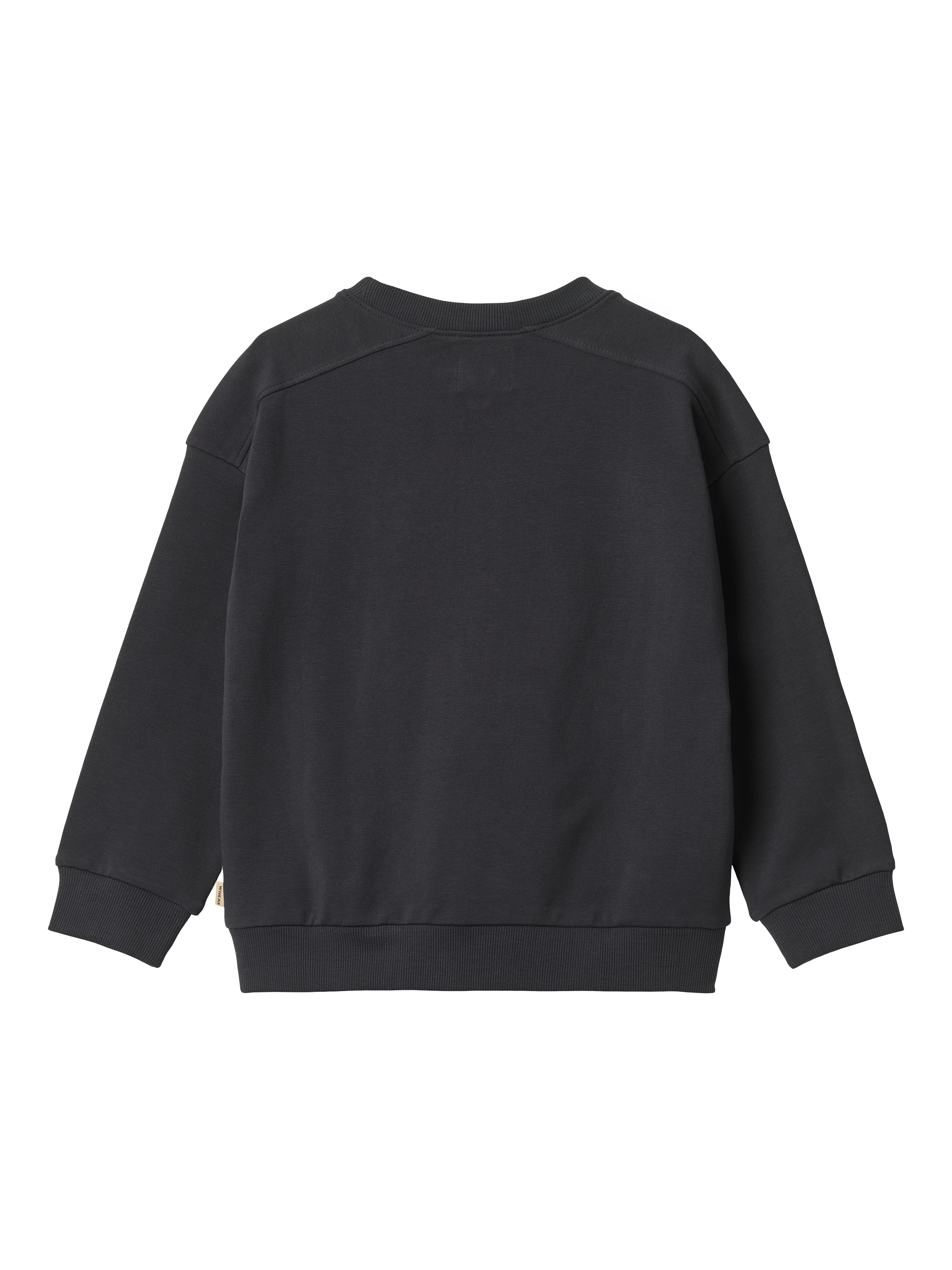 Product image 2 of 2, which shows WHEAT Kids' Sander Organic Cotton Blend Sweatshirt, Navy, 8 years