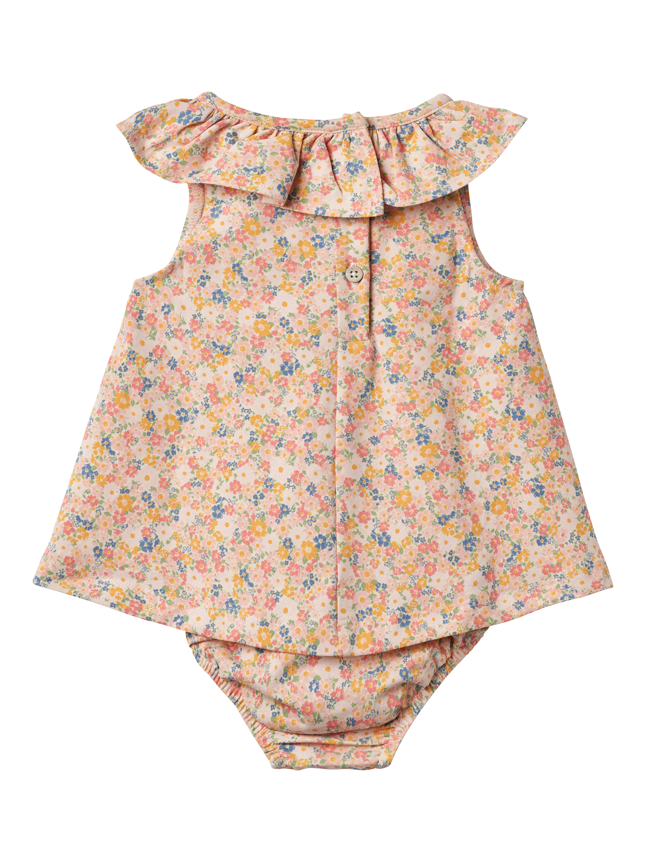 Product image 2 of 3, which shows WHEAT Baby Ingeborg Dress, 9045 Multi Flowers, 6 months