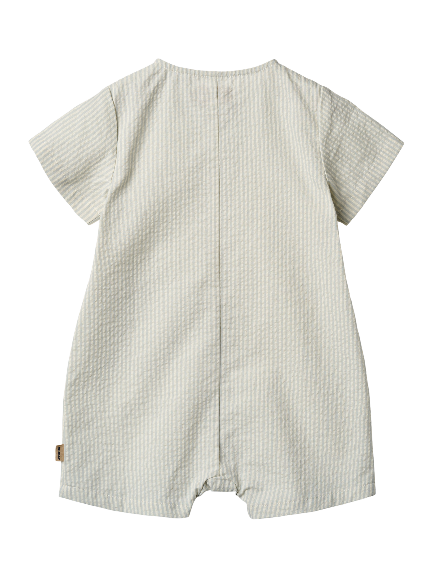 Product image 2 of 3, which shows WHEAT Baby Fred Short Sleeve Bodysuit, Blue, 2 years