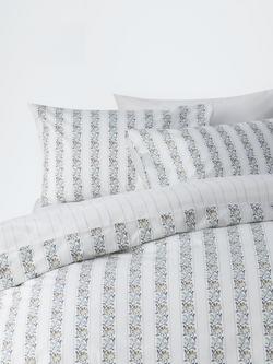 John Lewis Penbury Stripe Duvet Cover Set, Green