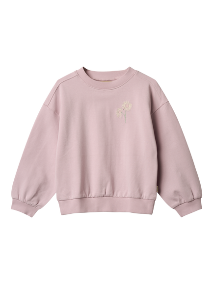WHEAT Kids' Eliza Organic Cotton Blend Sweatshirt, 9428 Lavender Mist