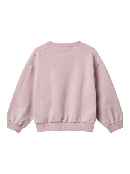 WHEAT Kids' Eliza Organic Cotton Blend Sweatshirt - view 2, 9428 Lavender Mist