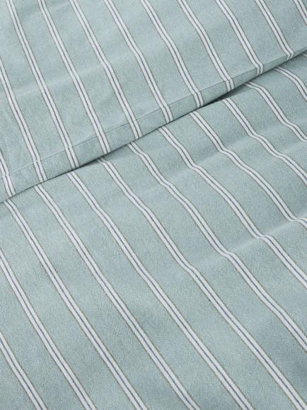 John Lewis Cavendish Pure Cotton Weave Duvet Cover Set - view 2, Sage