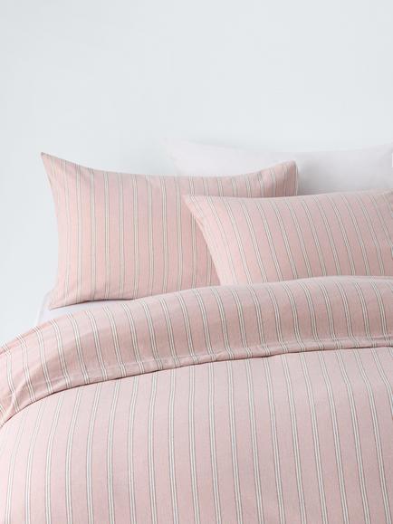 John Lewis Cavendish Pure Cotton Weave Duvet Cover Set, Pink