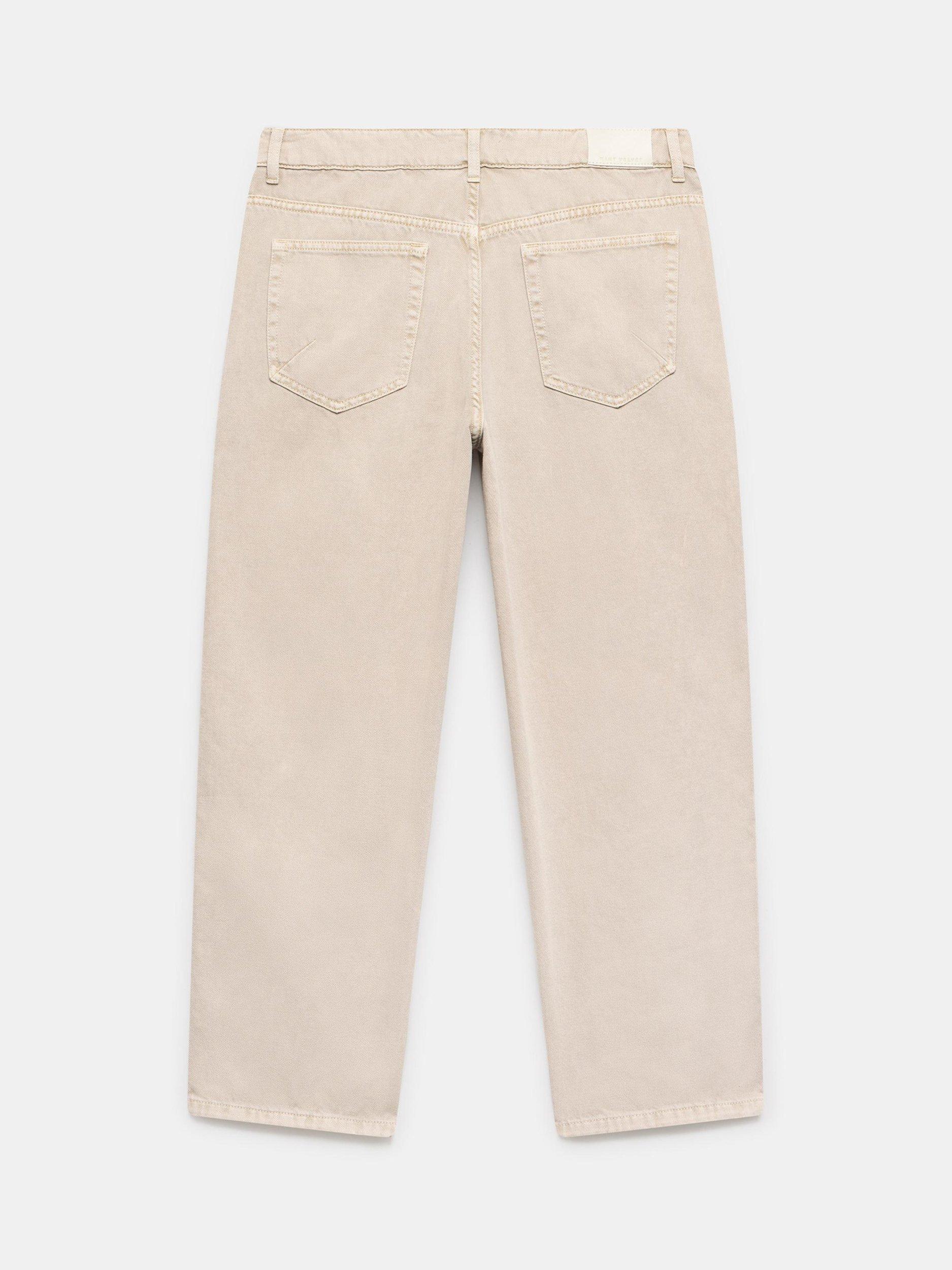 Product image 8 of 8, which shows Mint Velvet Relaxed Tapered Boyfriend Jeans, Natural, 8R