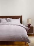 John Lewis Gingham Duvet Cover Set, Lilac