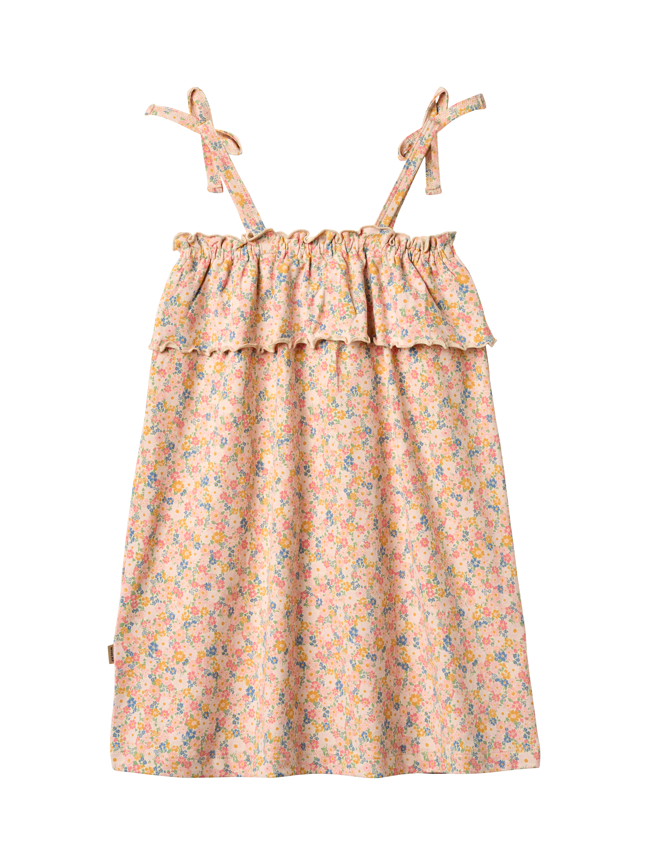 Product image 2 of 11, which shows WHEAT Kids' Anine Jersey Dress, 9045 Multi Flowers, 3 years