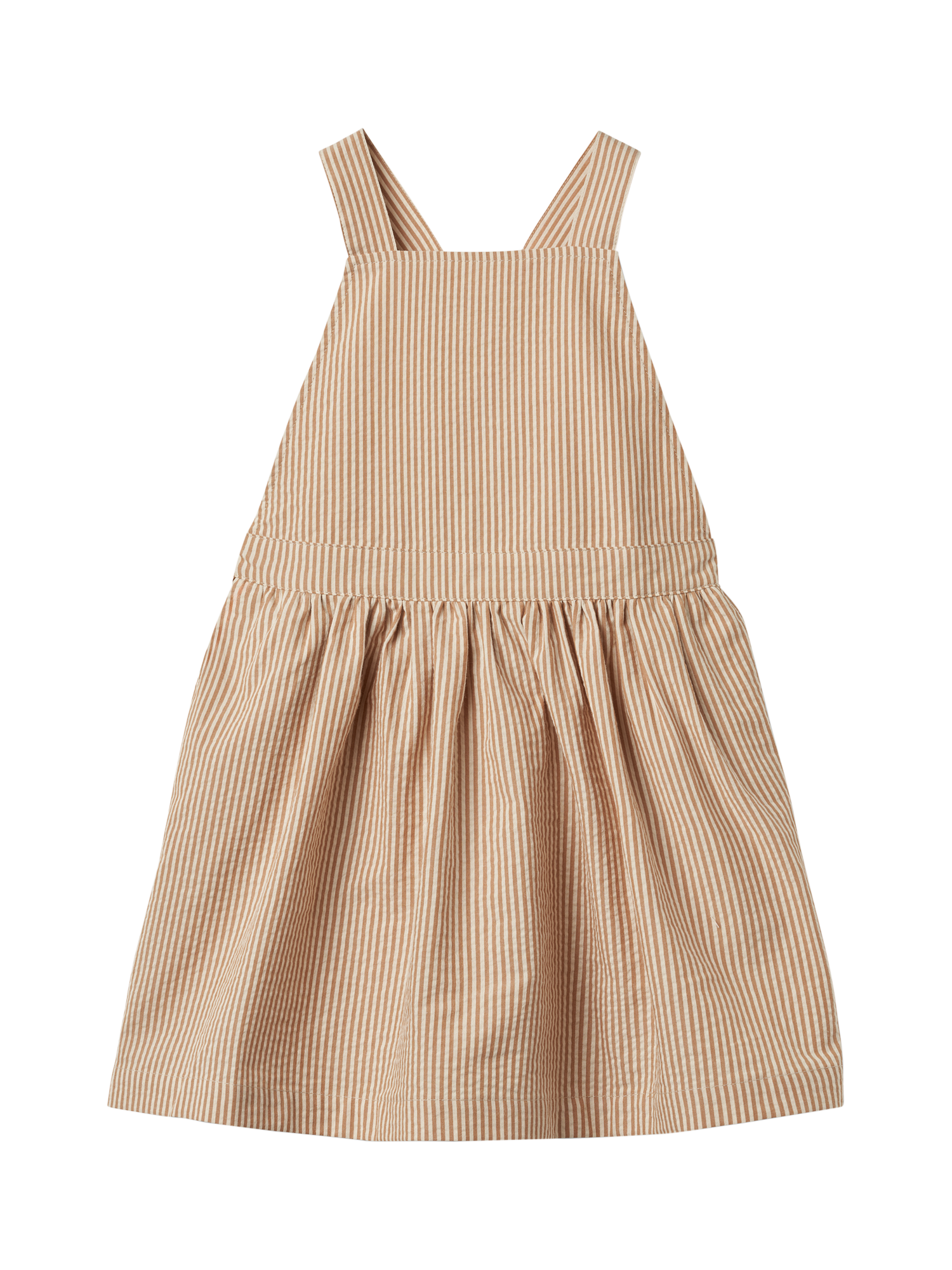 Product image 1 of 3, which shows WHEAT Kids' Agnes Sleeveless Dress, 5078 Caramel Stripe, 3 years