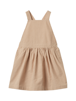 WHEAT Kids' Agnes Sleeveless Dress, 5078 Caramel Stripe