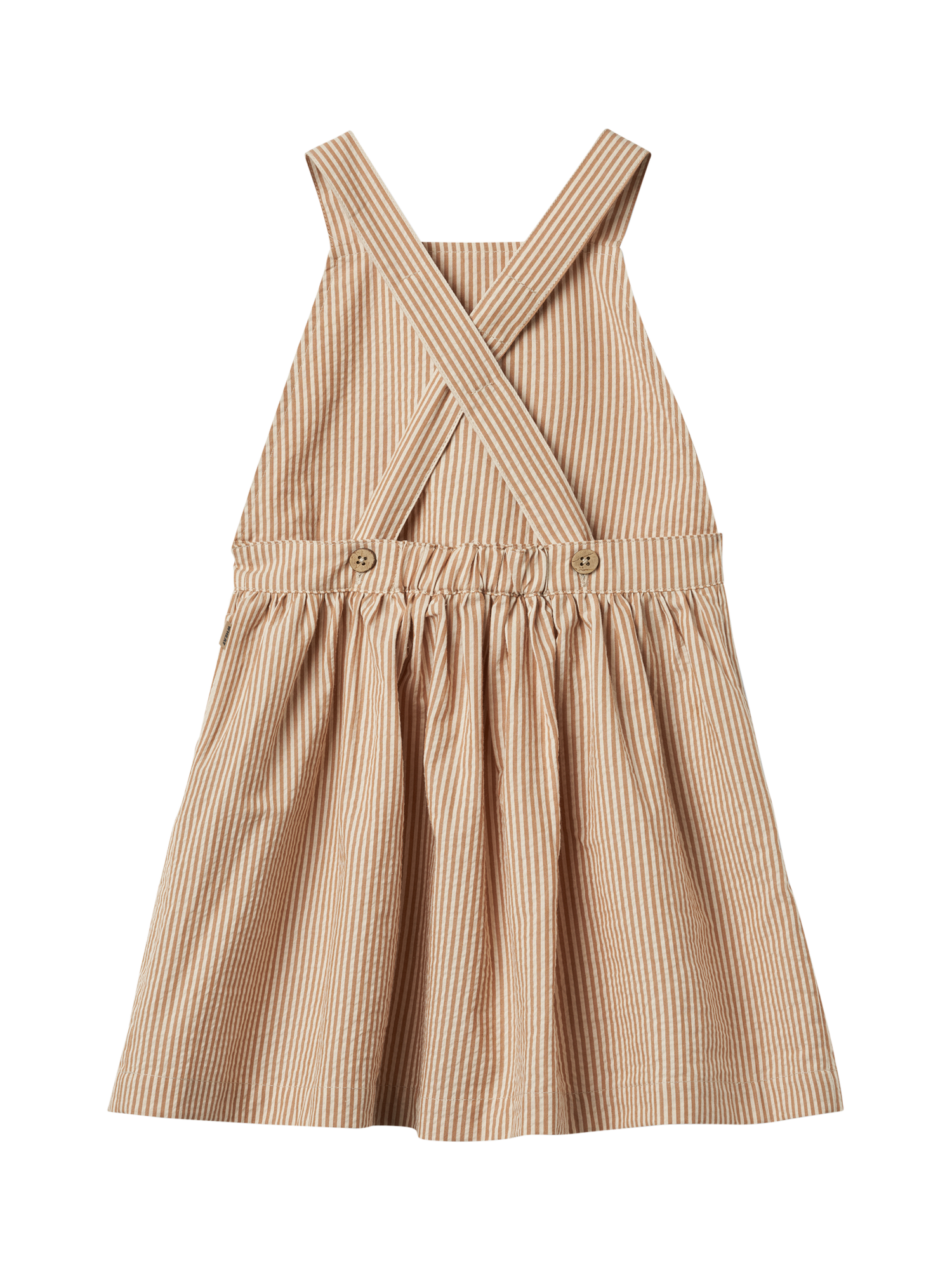 Product image 2 of 3, which shows WHEAT Kids' Agnes Sleeveless Dress, 5078 Caramel Stripe, 3 years