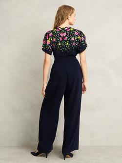 Hobbs Petite Verena Jumpsuit, Multi - view 2, Multi