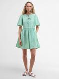 Barbour Daison Pinstriped Cotton Mini Dress