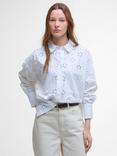Barbour Melissa Classic Collared Broderie Cotton Blend Shirt