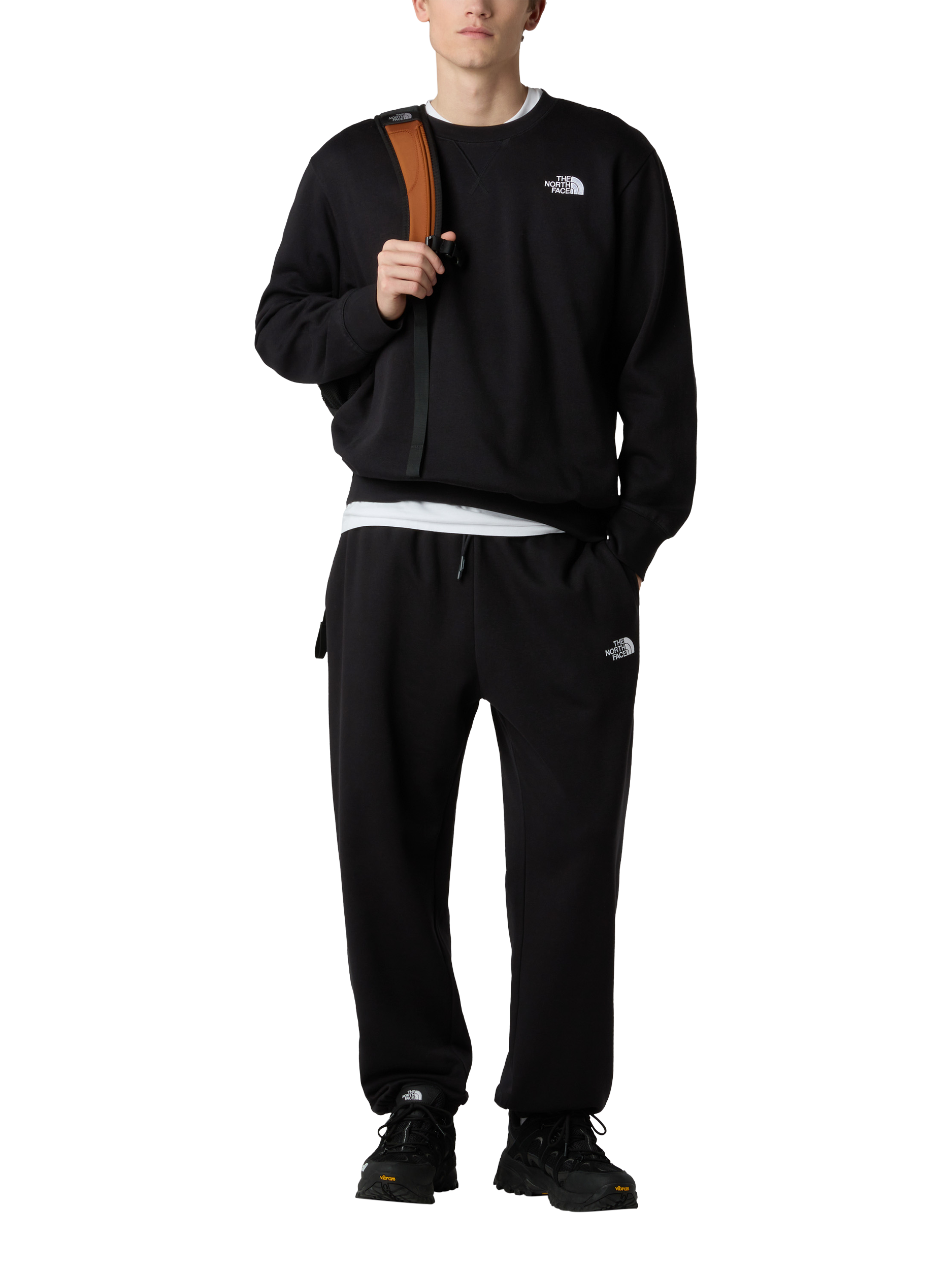 Product image 3 of 5, which shows The North Face Cotton Blend Crew Neck Jumper, Black, XXL